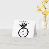 *息子 & 婚約者* の **婚約* カード (黄色い花)