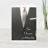 **息子**結婚おめでとう カード (正面)