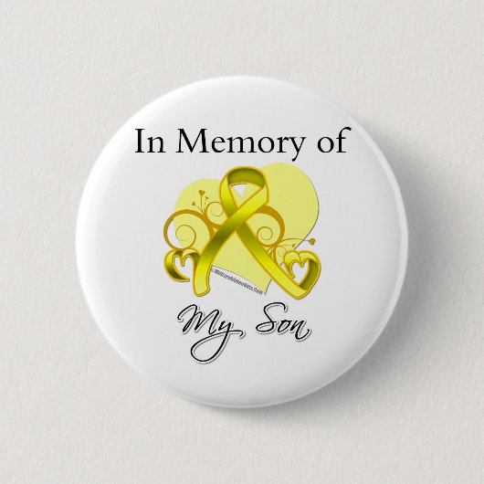 息子-軍の捧げ物を記念して… 缶バッジ (正面)