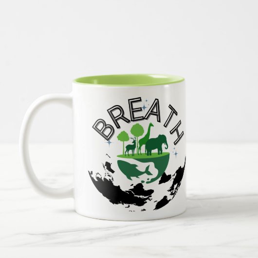 息 ツートーンマグカップ (左)