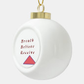 息、信じ受けインスパイアのオーナメント セラミックボールオーナメント (右)