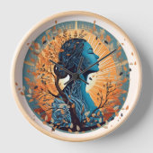 息 – 命の本質 壁時計 (正面)