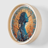 息 – 命の本質 壁時計 (傾斜)