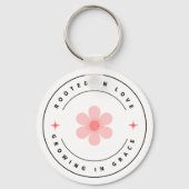 恵みとともに成長する愛に根ざす感動的- キーホルダー (裏面)