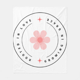恵みとともに成長する愛に根ざす感動的- フリースブランケット
