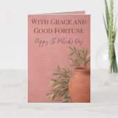 恵みと幸運の聖パトリックの日 カード (正面)