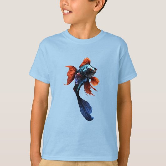 恵みと幸運：伝統的コイ魚Tシャツ Tシャツ (正面)