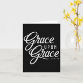 恵みと恵みのクリスチャン信仰聖書の名言 カード (黄色い花)