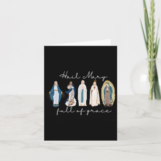 恵みにあふれた雹メアリー賛美、ヴァージンメアリー カード (正面)