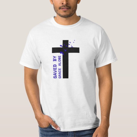 恵みによってのみ救われる Tシャツ (正面)