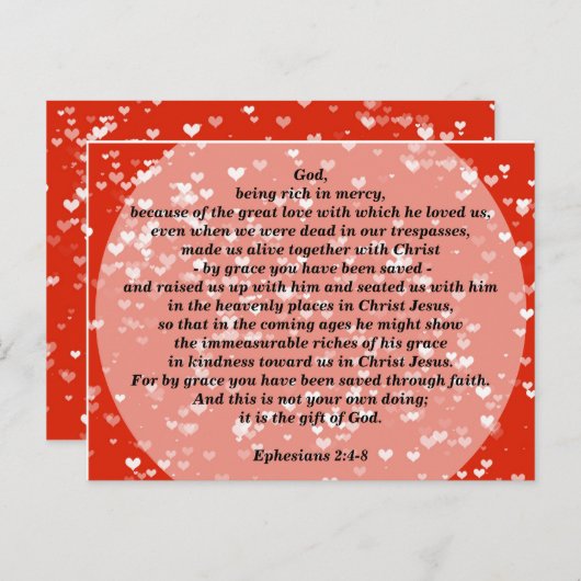 恵みによって救われた エペソ人への手紙2 ポストカード (正面/裏面)