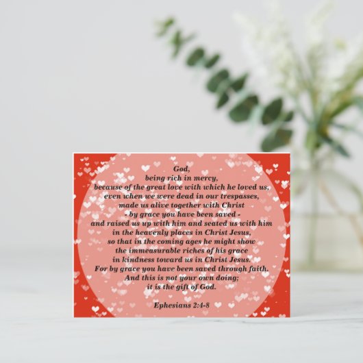 恵みによって救われた エペソ人への手紙2 ポストカード (スタンド正面)