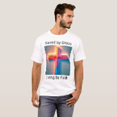 恵みによって生きる Tシャツ (正面フル)