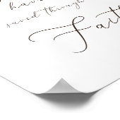 恵みによって、あなたは救、ピンクのフローラ ポスター (角)