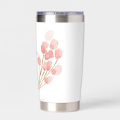 恵みによって、あなたは救、ピンクのフローラ 保温保冷タンブラー (背面)