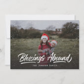 恵みに宗教的なクリスマスの写真が見られる シーズンカード (正面)