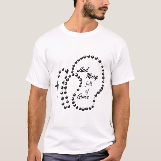 恵みに満ちた雹メアリー Tシャツ (正面)