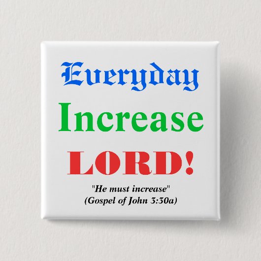 恵みのための祈りの言葉 缶バッジ (正面)