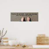 恵みのウォールアートを数える ポスター (キッチン)