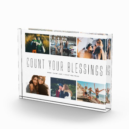 恵みのカウント家族の引用文写真 フォトブロック (右)