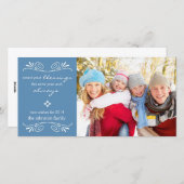 恵みのカウント年始のフォトカード/青 シーズンカード (正面/裏面)