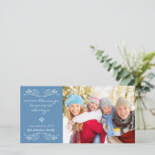 恵みのカウント年始のフォトカード/青 シーズンカード (スタンド正面)