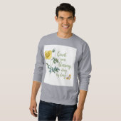 恵みのカウント – ヴィンテージ黄色のポピー スウェットシャツ (正面フル)