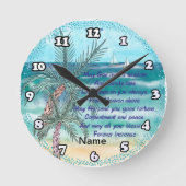 恵みのクロックを上げる ラウンド壁時計 (正面)