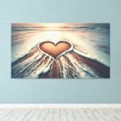 「恵みのハート」 キャンバスプリント (インサイチュ (ウッドフロア))