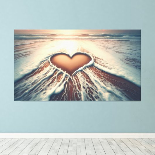 「恵みのハート」 キャンバスプリント (インサイチュ (ウッドフロア))