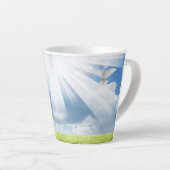 恵みのポートレート カフェラテマグ (右アングル)