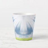 恵みのポートレート カフェラテマグ (正面)