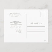 恵みのモダンクリスマス写真年 シーズンポストカード (裏面)