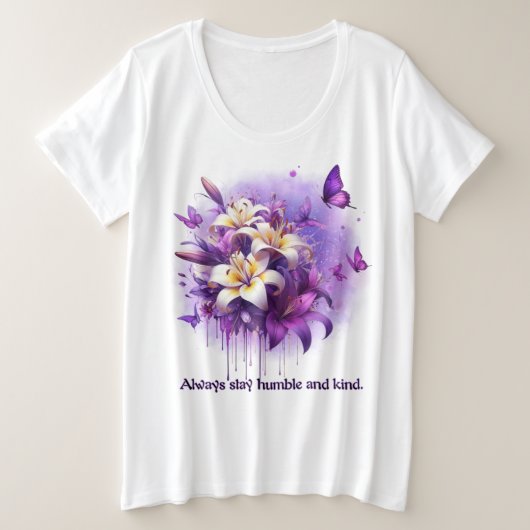 恵みの囁き プラスサイズTシャツ (デザイン正面)