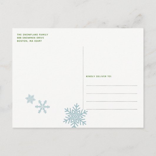 恵みの数を数えるホリデーフォトポストカード シーズンポストカード (裏面)