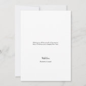 恵みの数を数える初めてのクリスマス写真 案内状 (裏面)