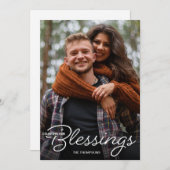 恵みの数を数える初めてのクリスマス写真 案内状 (正面/裏面)