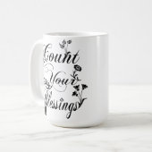 恵みの数カスタム増 コーヒーマグカップ (正面左)