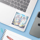 恵みの道:平和な上りの天使 シール (ノートパソコンとiPhone)