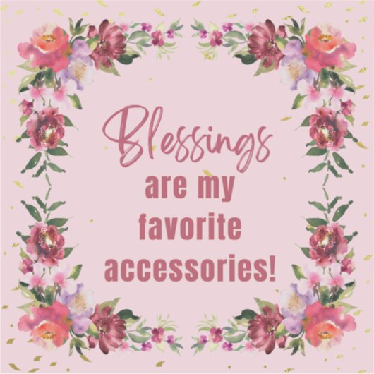 恵みはアクセサリ シール (正面)