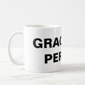 「恵みは人」のクラシック コーヒーマグカップ (左)