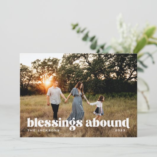 恵みは宗教的なクリスマスに溢れている シーズンカード (スタンド正面)