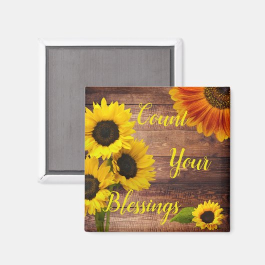 恵みひまわりやる気を起こさせる木 マグネット (正面/裏面)