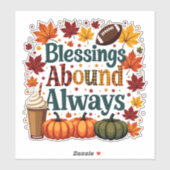 恵みアハウンド常時秋デザイン シール (シート)