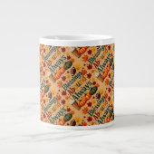 恵みアハウンド常時秋デザイン ジャンボコーヒーマグカップ (正面)