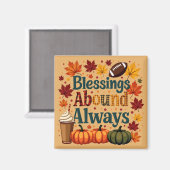 恵みアハウンド常時秋デザイン マグネット (正面/裏面)