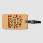 恵みアハウンド常時秋デザイン ラゲッジタグ (正面横)