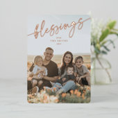 '恵み'エレガント入力スクリプト 箔シーズンカード (立ち正面)