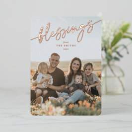 '恵み'エレガント入力スクリプト 箔シーズンカード