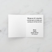 恵みエンジェル詩グリーティングカード カード (内部)